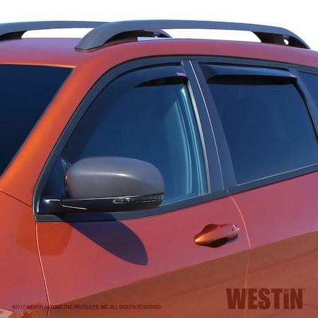Wade 72-51497 Smoke in-Channel Wind Deflector (4pc)